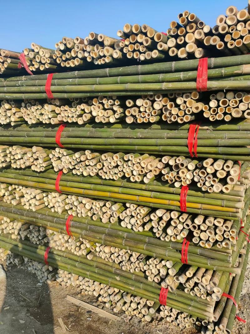 竹竿，大别山毛竹节短肉厚，适合建棚工地使用规格齐全量大