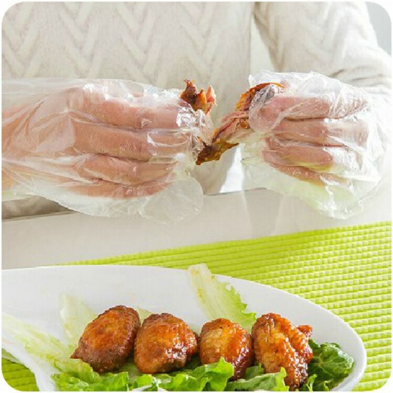 一次性手套薄膜加长加厚pe塑料外卖餐饮家用食品级厂家