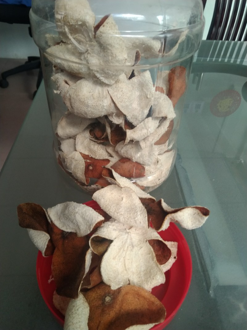 自家剥的去年新陈皮，新会柑陈皮红果皮