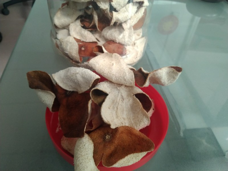 自家剥的去年新陈皮，新会柑陈皮红果皮