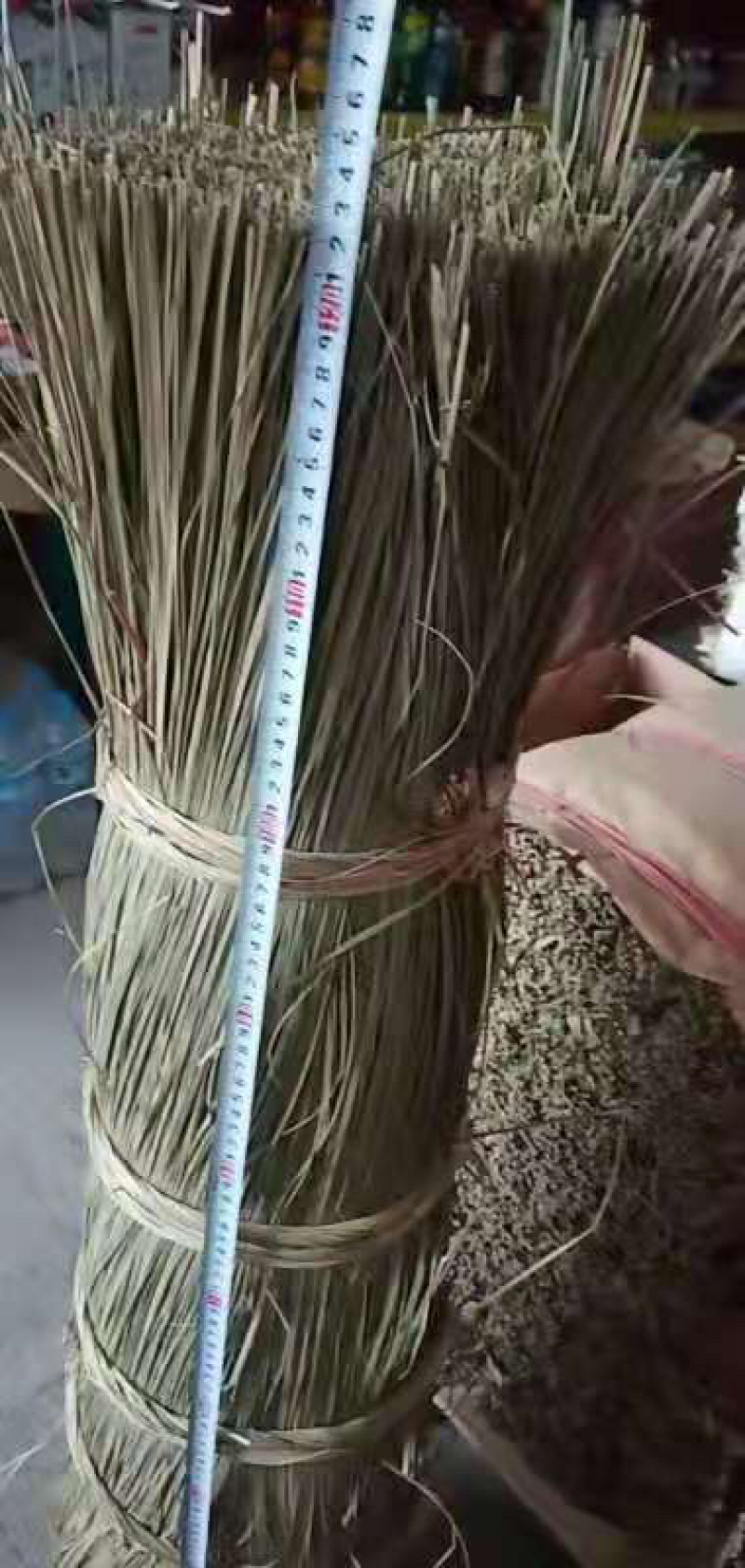 新鲜粽叶，粽子草绳