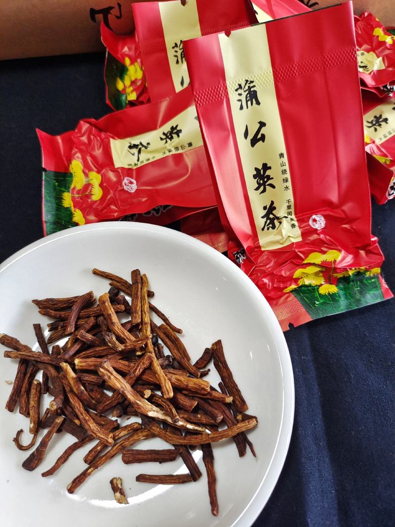 蒲公英根茶，礼盒装，每盒22包，每包五克，两盒一拎兜