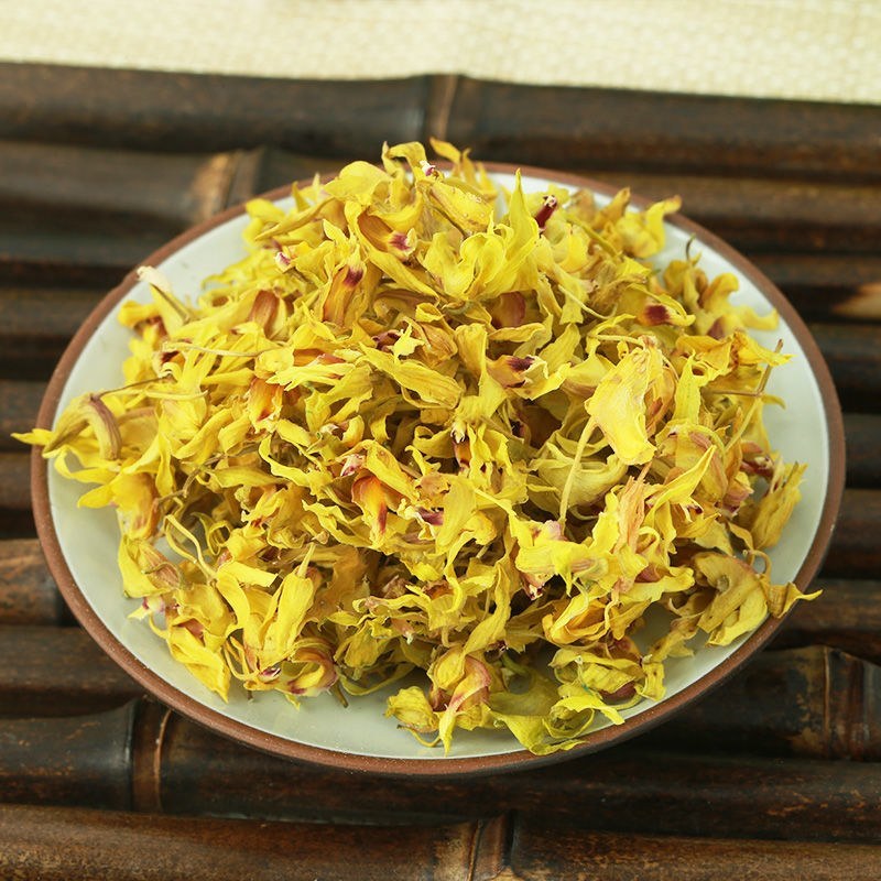 铁皮石斛花茶干花霍山鲜条枫斗云南铁皮石斛花5年生特级