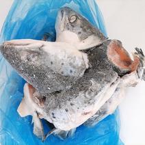 新鲜冷冻三文鱼头39斤进口三文鱼鱼头骨红烧烤剁椒鱼头