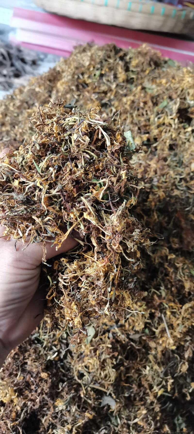 自然晒干无硫野生家种金银花