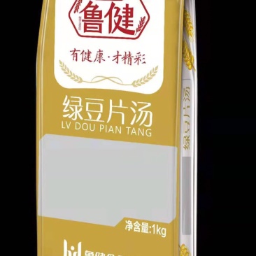 鲁健绿豆片汤荞麦片汤杂粮面叶面片厂家直销