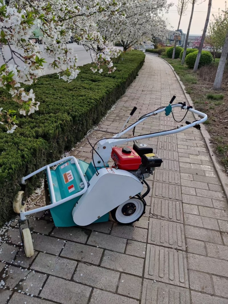 柴油电启动大马力碎草机果园杂草粉碎还田机手扶除草机灭草机