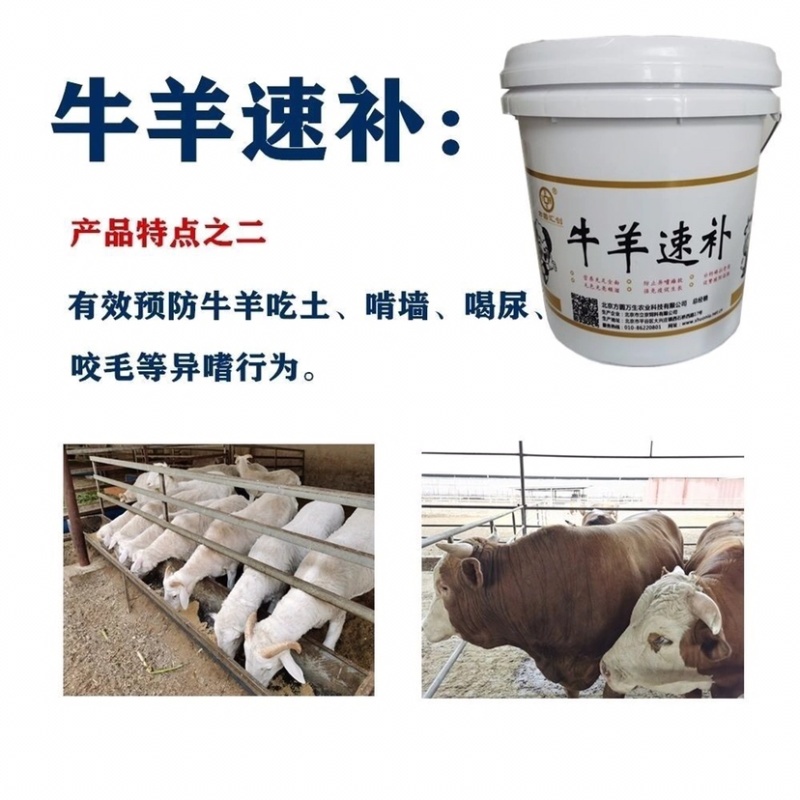 牛羊速补饲料添加剂养殖场必备让您的牛羊卖个好价钱