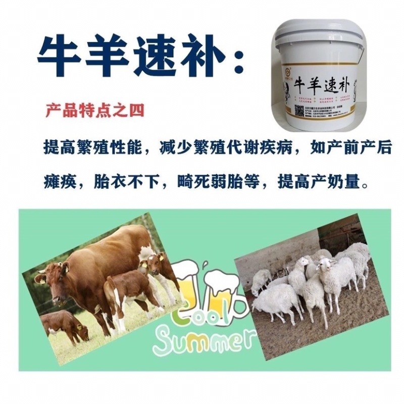 牛羊速补饲料添加剂养殖场必备让您的牛羊卖个好价钱
