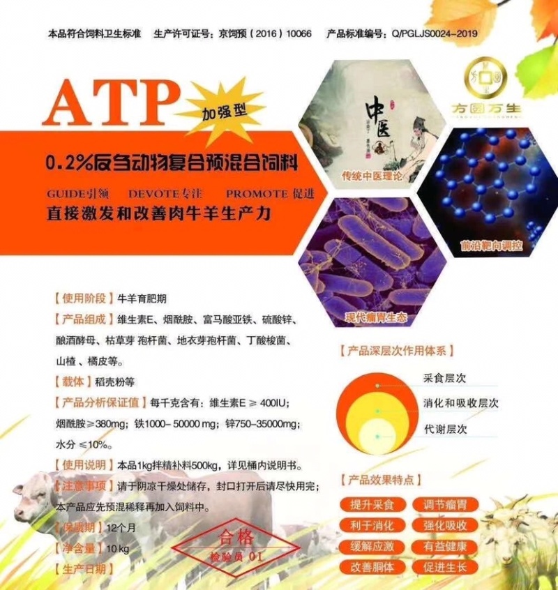 瘤胃动力牛羊饲料添加剂补剂促进肠胃消化吸收
