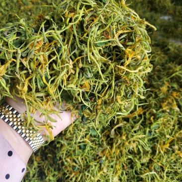 蒸汽杀青金银花，高含量金银花，山东产地一手货源。