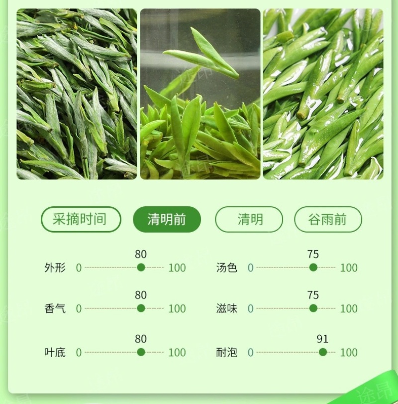 毛峰春茶绿茶铁罐装500克