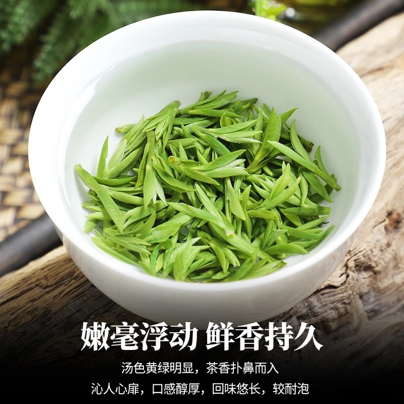毛峰春茶绿茶铁罐装500克
