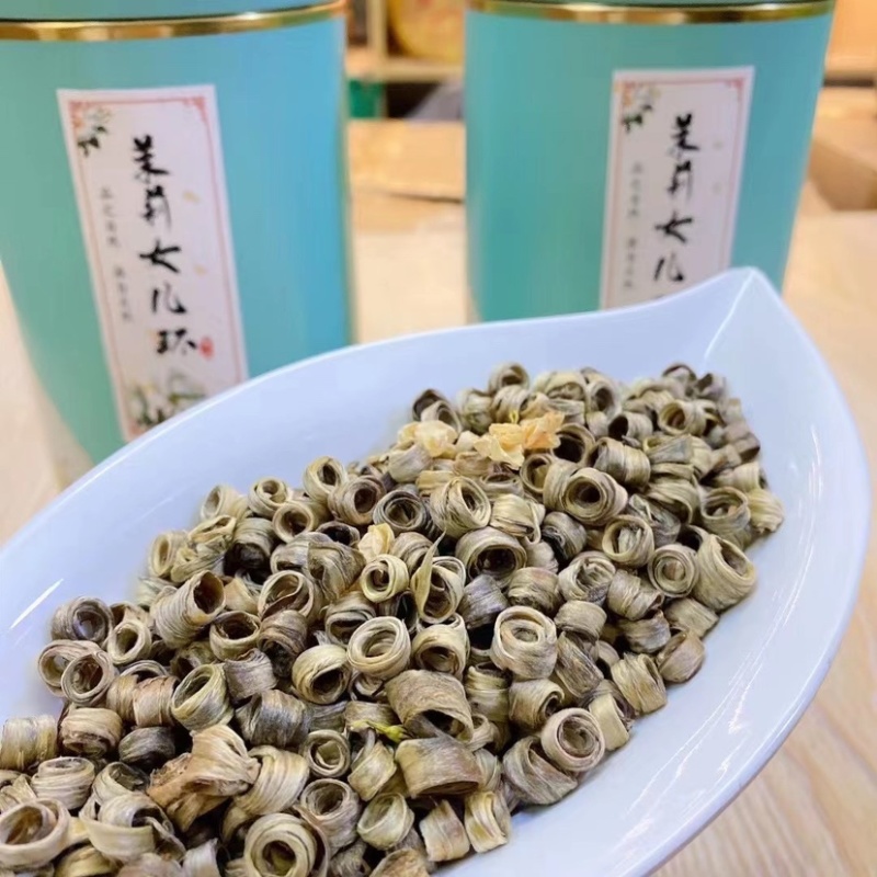 茶叶茉莉花茶女儿环浓香型茉莉茶王茉莉花茶叶500g