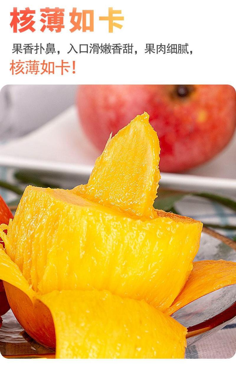 【产地】海南贵妃芒新鲜水果应季热带红金龙甜心芒果包邮