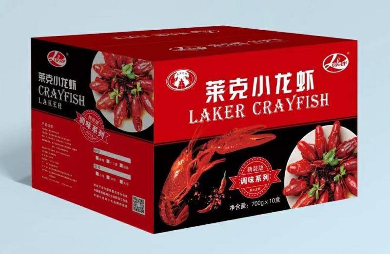 麻辣小龙虾一箱十盒一盒700克4-6,3-5品质好