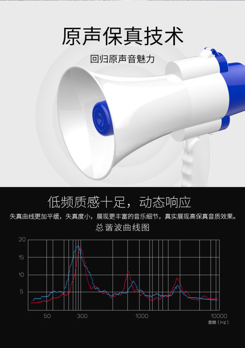 喊话器摆地摊叫卖喇叭音响可充电录音扩音器超响大音量高音