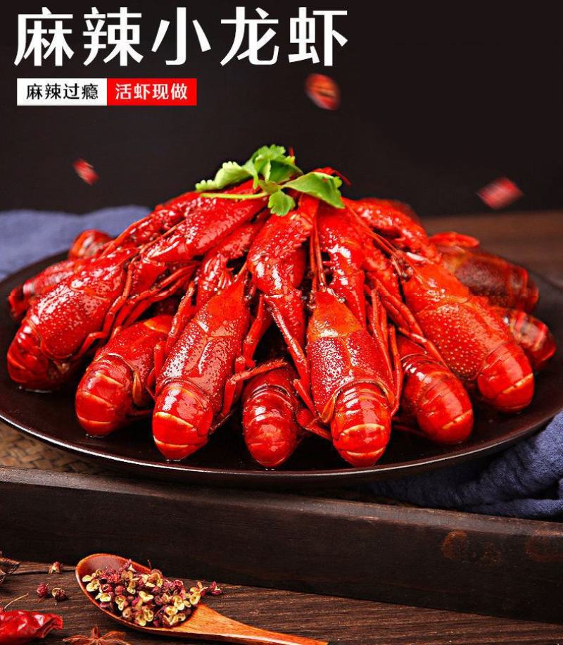 麻辣小龙虾熟食小海鲜鲜活烧制即食小龙虾真空包装大号龙虾香