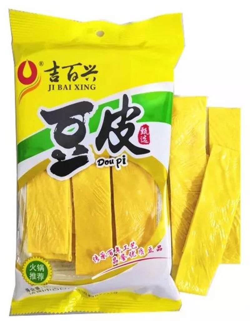 吉百兴豆制品，之豆皮丝，豆皮，腐竹，箱干豆皮，油炸豆皮