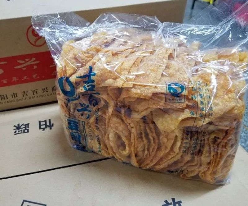 吉百兴豆制品，之豆皮丝，豆皮，腐竹，箱干豆皮，油炸豆皮