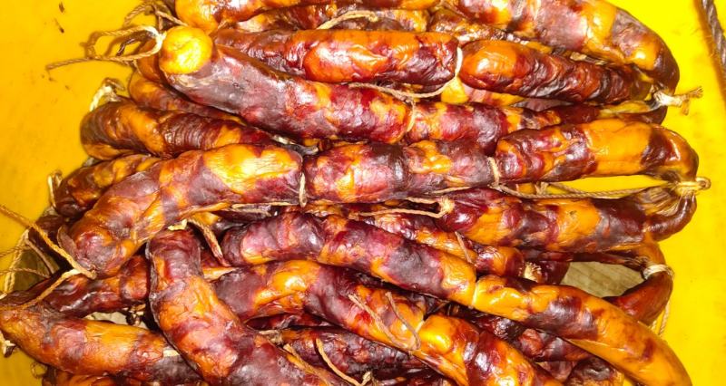 广西三江腊肉，腊肠