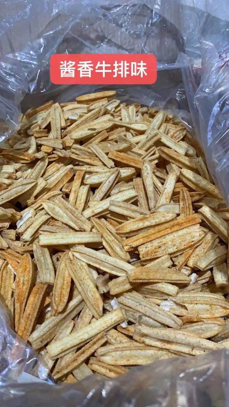 网红土豆脆条4个口味卖10元一斤模式地摊展会热卖