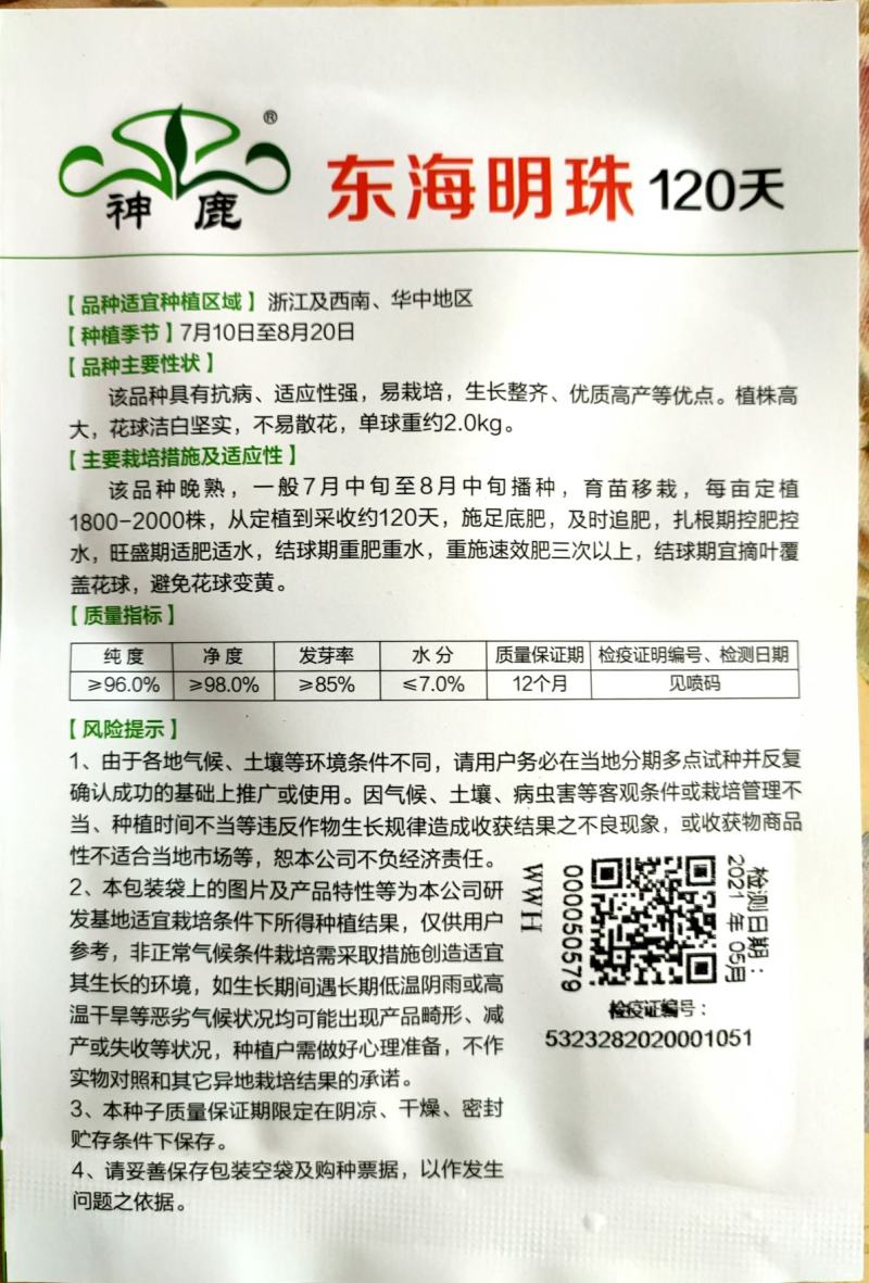 花椰菜种子东海明珠花菜种子白花菜种子紧花菜种子菜花种子