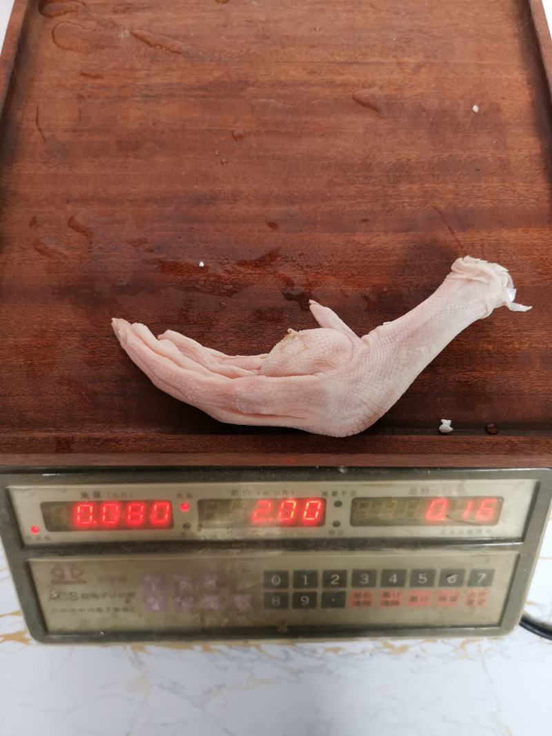 大鸭掌7~8个一斤大鸭脚一箱20斤鲍汁扣掌专用无瘀血