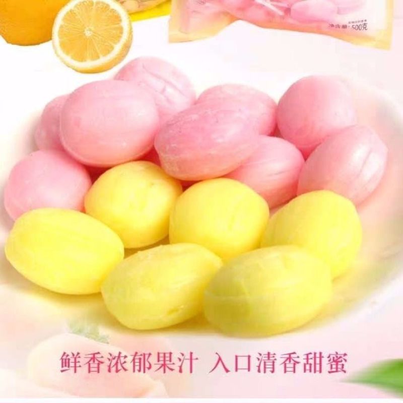 【厂家销】网红柠檬糖硬糖零食随身携带糖果多规格袋装包邮