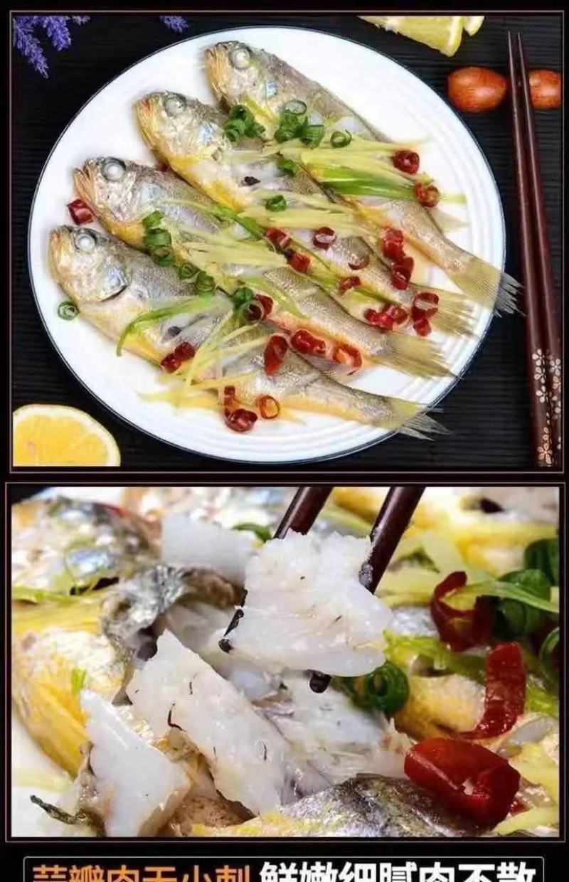 小黄花鱼新鲜冷冻黄鱼舟山小黄鱼海鲜一件代发，包邮包售后