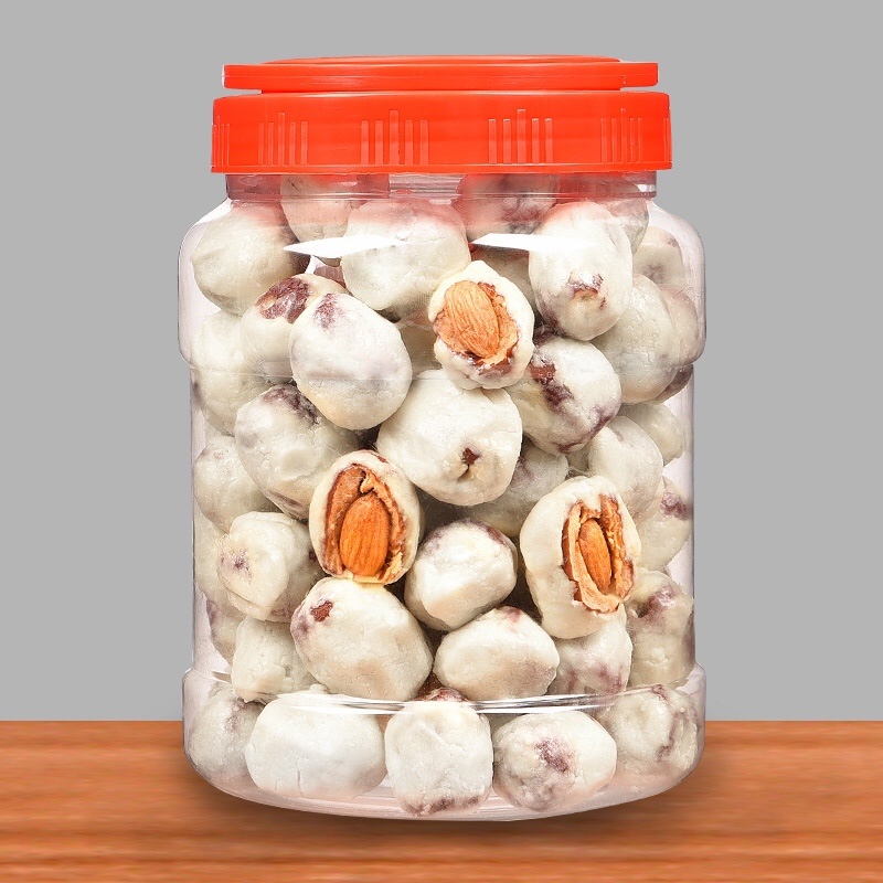 俏美味杏心奶枣网红奶枣新货巴旦木