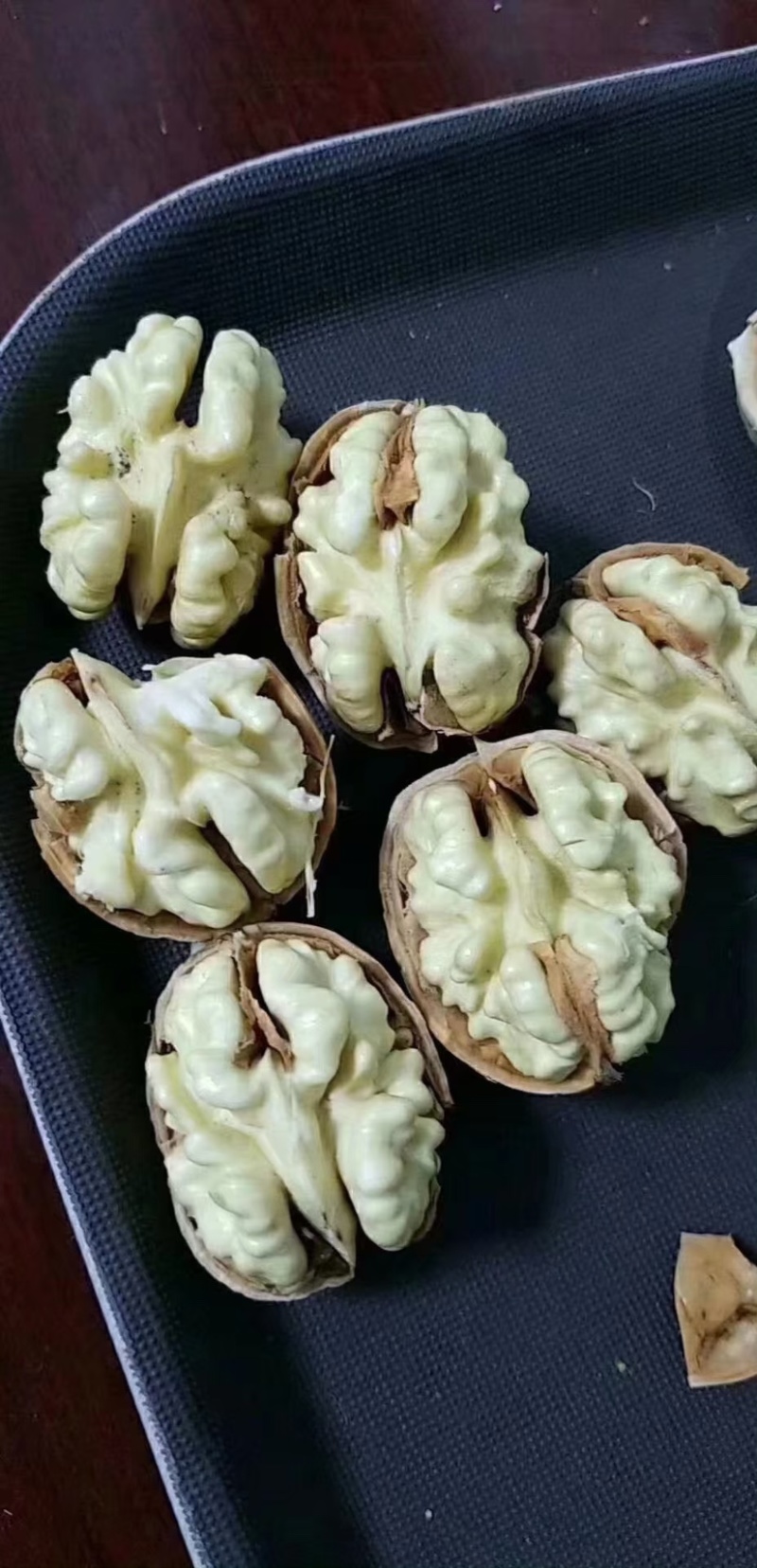 辽核。香玲青皮核桃，手摘果实。装车快品质优