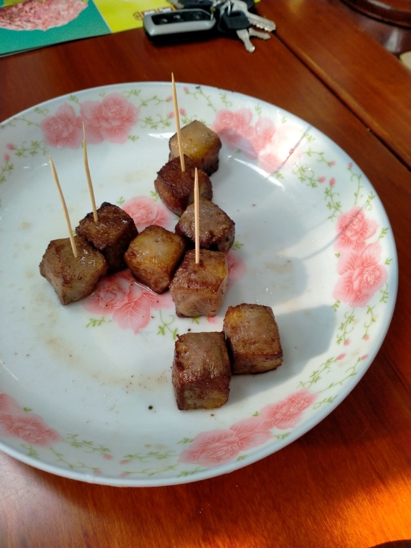 雪花牛肉粒，烤肉，火锅