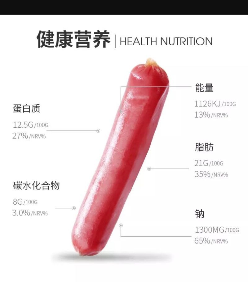 双汇台湾风味香肠热狗肠烤肠烧烤油炸火锅配餐炒菜即食火腿肠