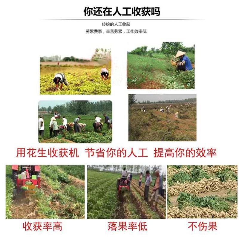 花生收获机拖拉机带链条式花生收获机起花生刨花生机器