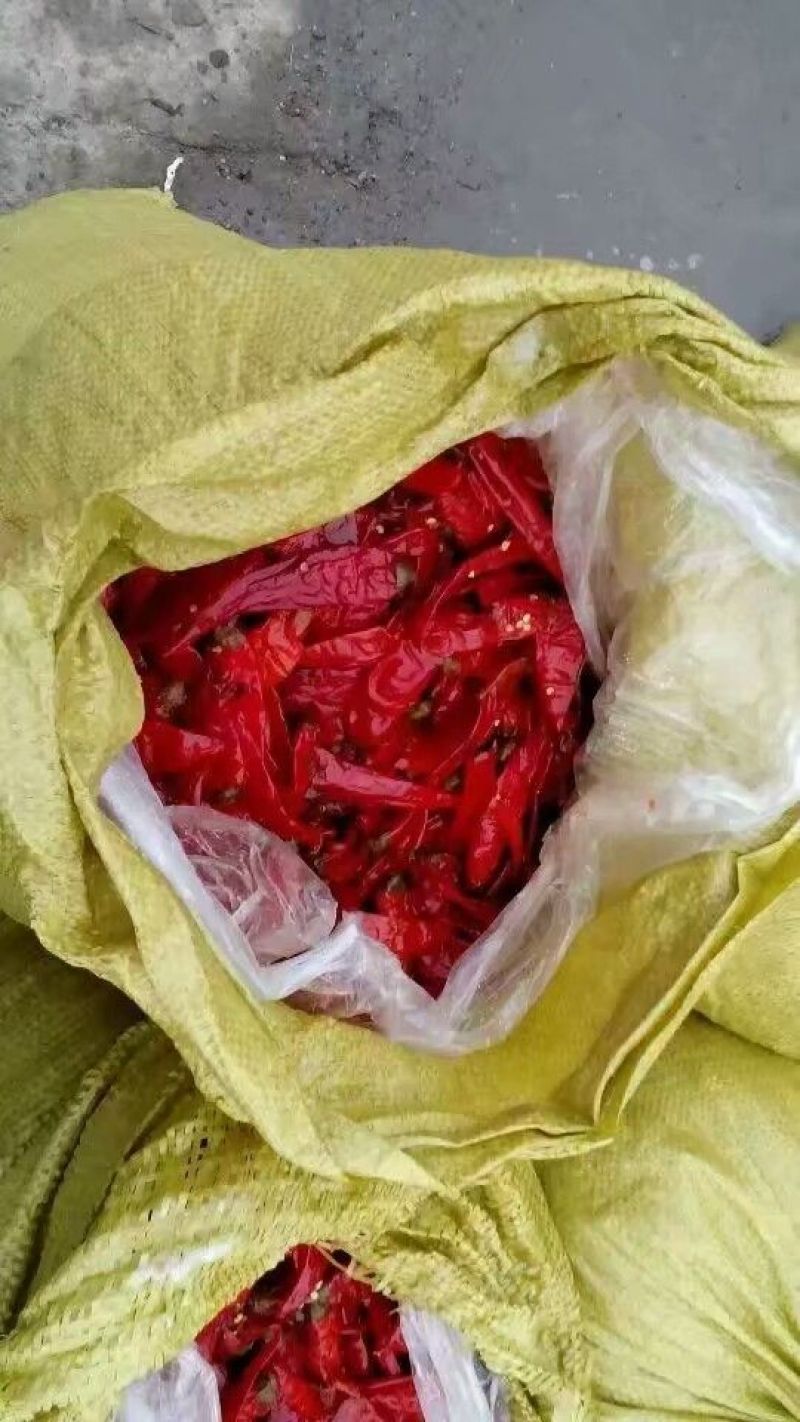 二荆条，红咸椒，辣椒咸辣椒，半成品，酱菜原料
