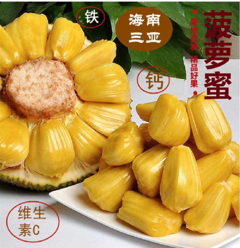 海南三亚菠萝蜜黄肉干苞现摘现发价格优惠货源充足