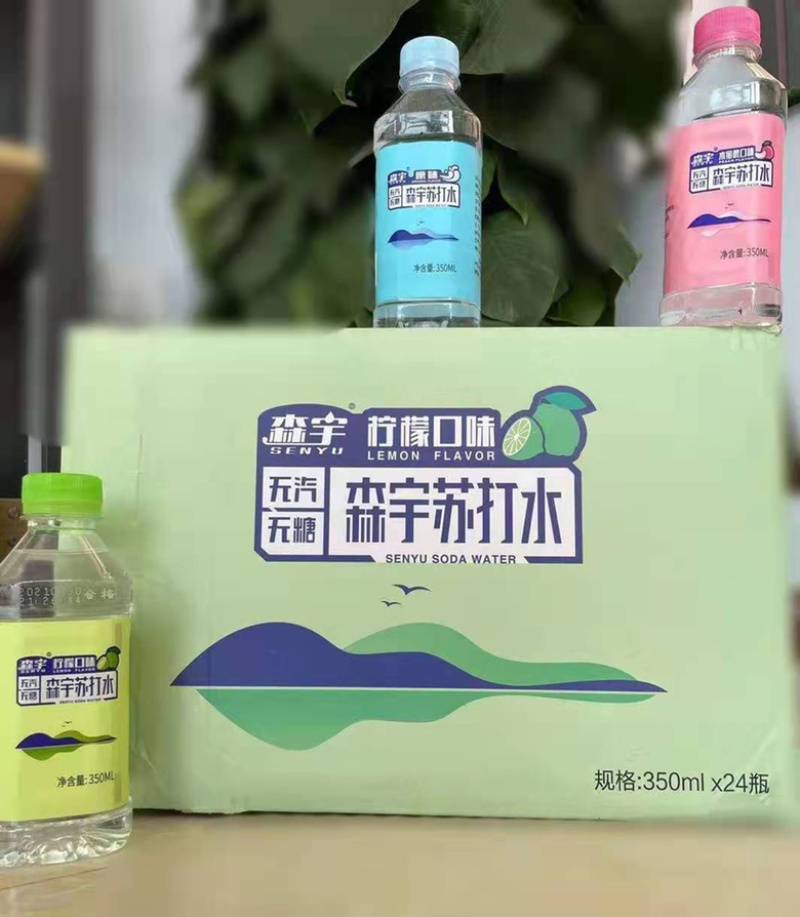 森宇苏打水箱装350毫升×24瓶塑包350毫升×12瓶