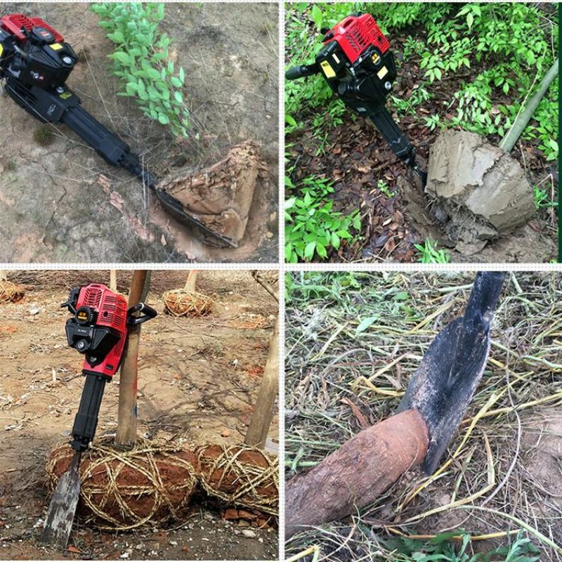 冲击铲式断根挖树机农用植树栽树汽油挖树机