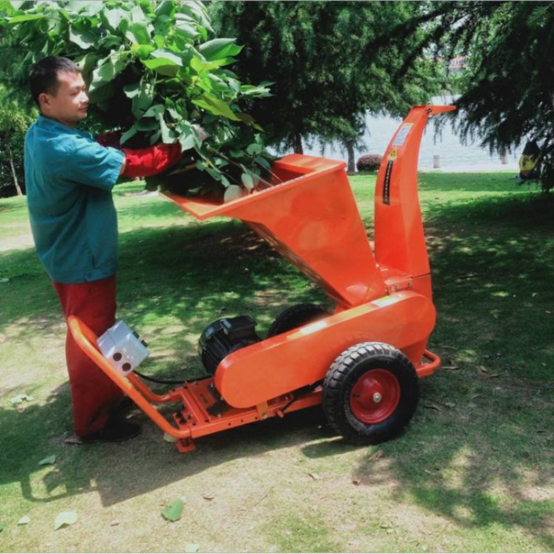 移动式柴油型树枝粉碎机原木粉碎机园林木材粉碎机