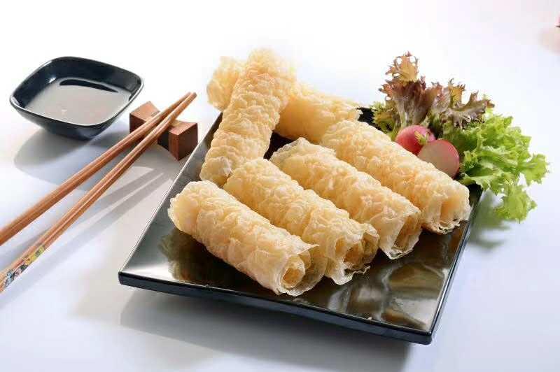 吉百兴豆制品，响铃卷55克火锅豆皮卷32袋每箱