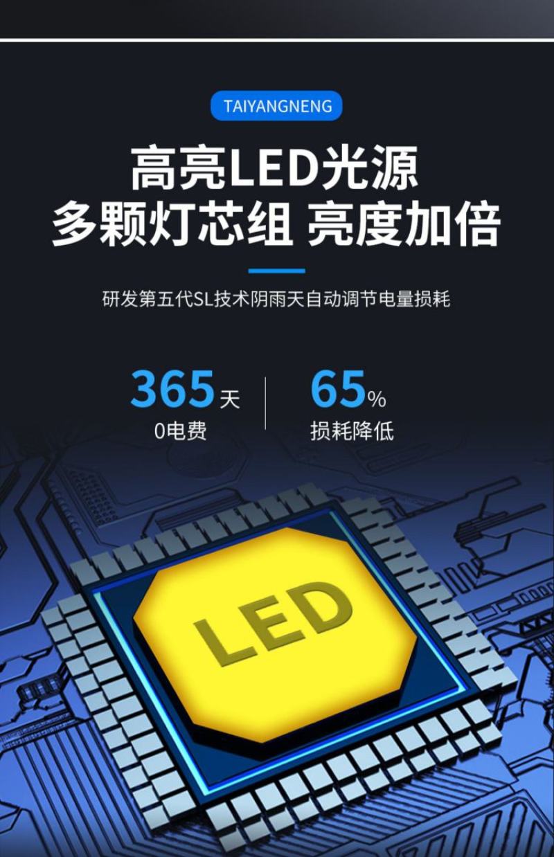太阳能户外灯庭院灯路灯超亮led大功率家用防水感应灯工程