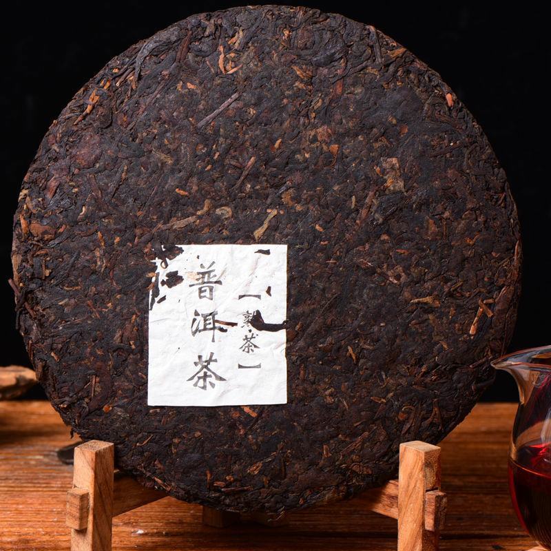 云南普洱茶熟茶饼茶2020年勐海大树茶越陈越香云南七子饼