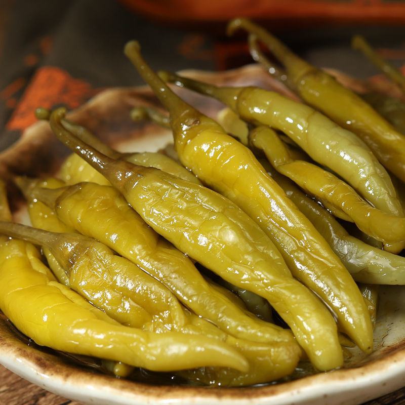 热销安徽特产老坛酱辣椒泡椒3斤瓶装泡菜下饭咸坛子菜包邮