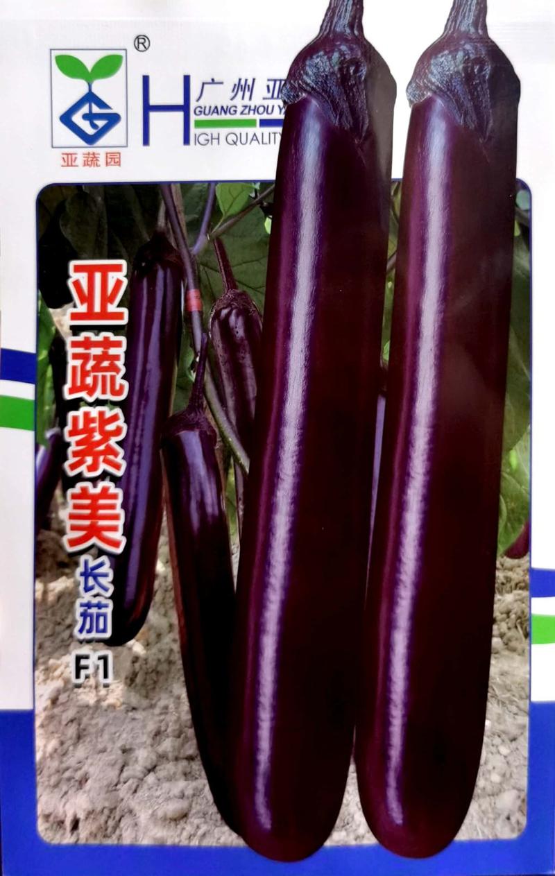 亚蔬紫美茄子种子，产量高，肉质细嫩，品质好，购买请联系
