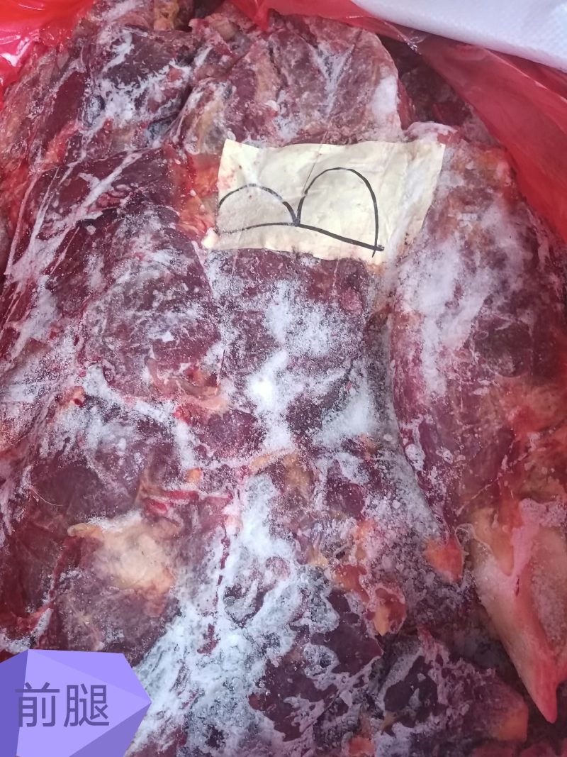 四分体精品马肉前腿精修去油刀工好颜色漂亮