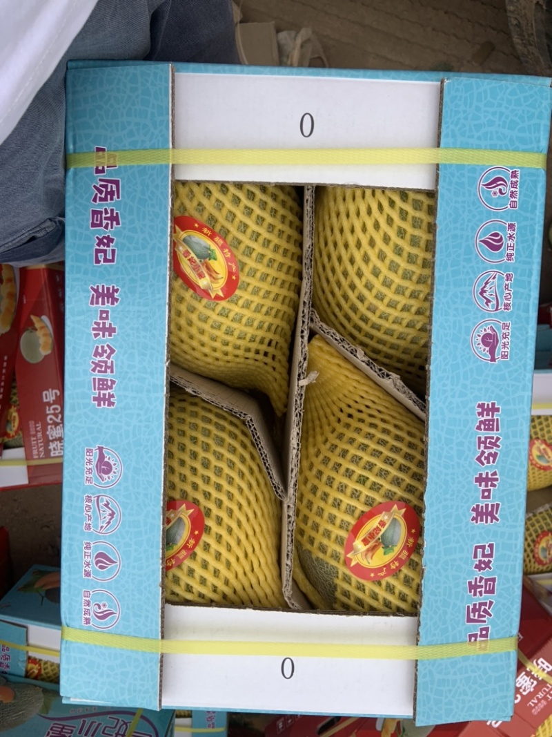 新疆吐鲁番25号哈密瓜火焰山脚底下，大量供应