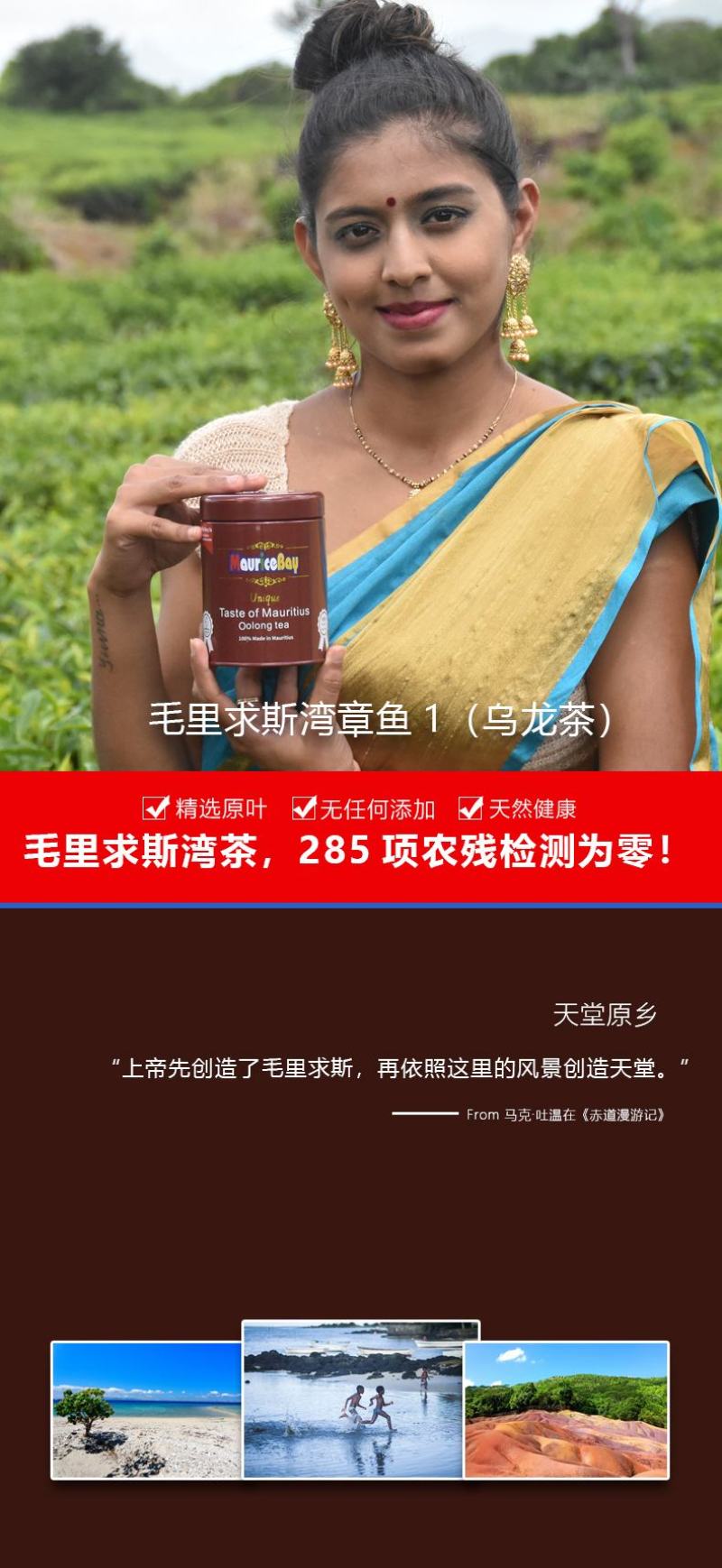毛里求斯湾章鱼1（乌龙茶）80克/罐