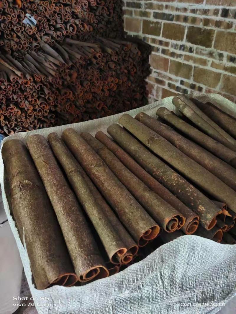 广西桂皮，桂通，条形好，足干皮厚肉香，天然无污染