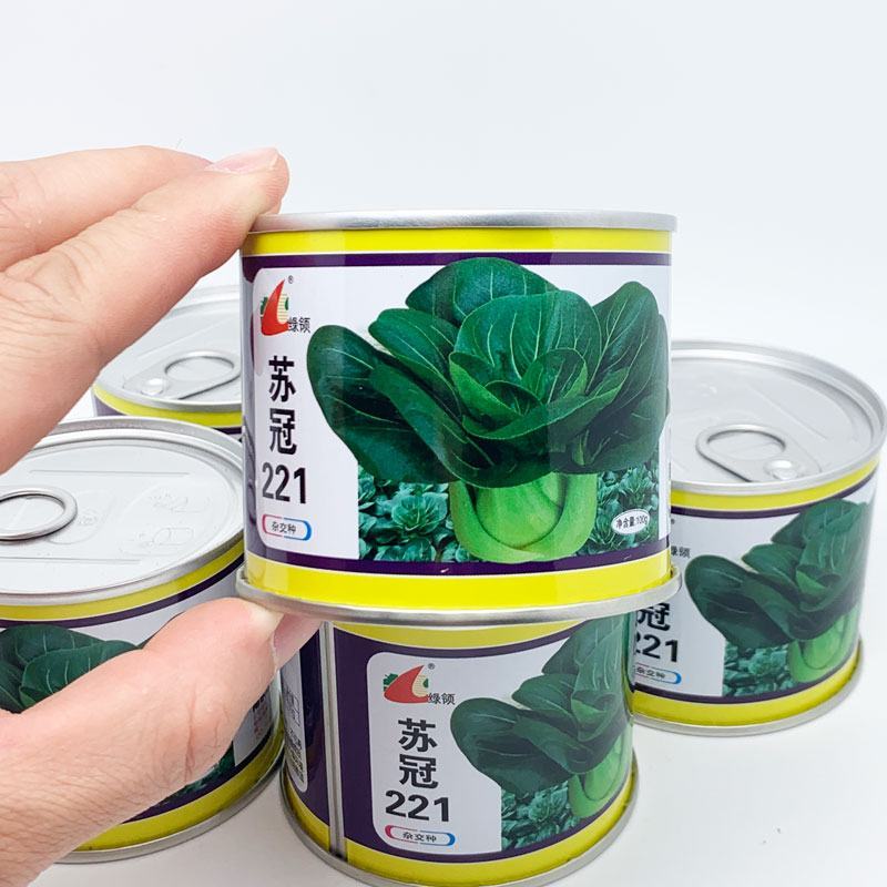 苏冠221黑叶矮脚苏州青种子耐寒特矮黑菜种子100克原装